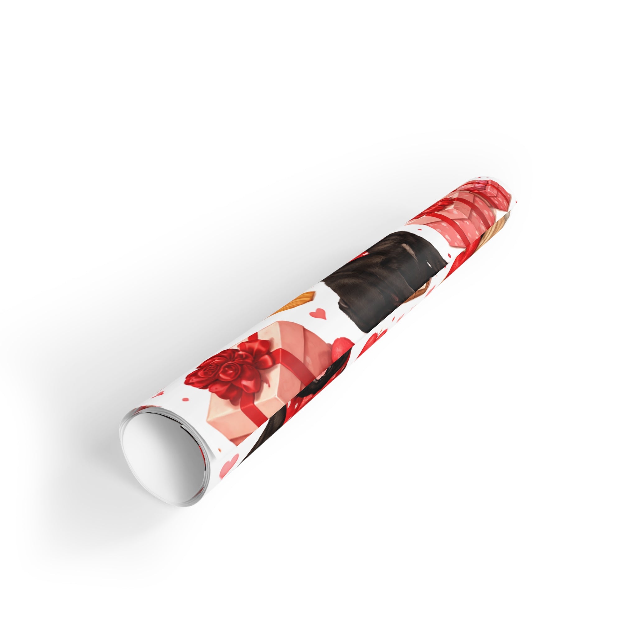 Valentine Pugs - Gift Wrapping Paper Rolls, 1pc