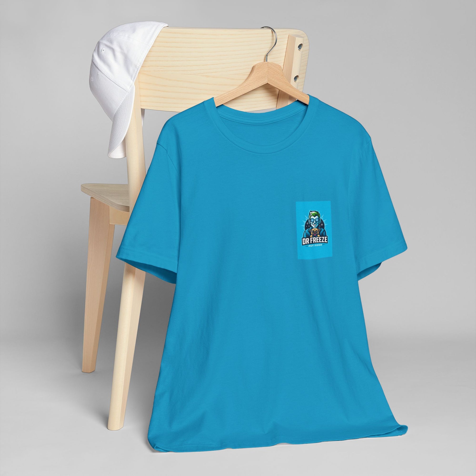 Dr Freeze Pet Food T-Shirt — Retro Logo Tee for Pet Lovers
