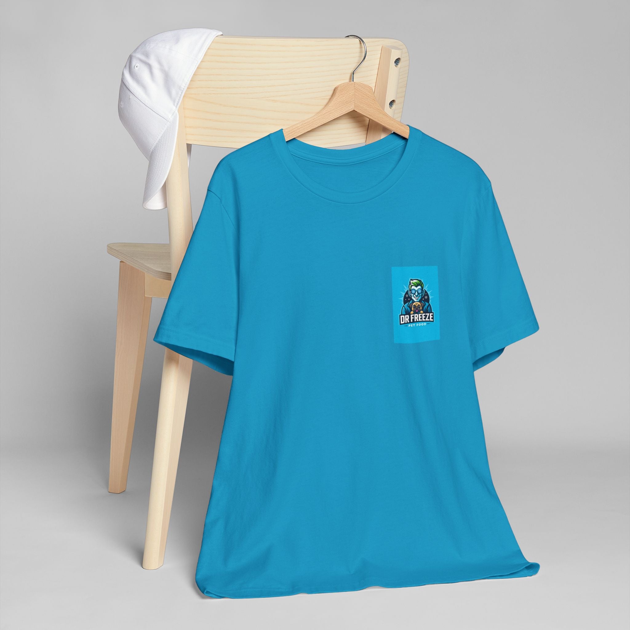 Dr Freeze Pet Food T-Shirt — Retro Logo Tee for Pet Lovers