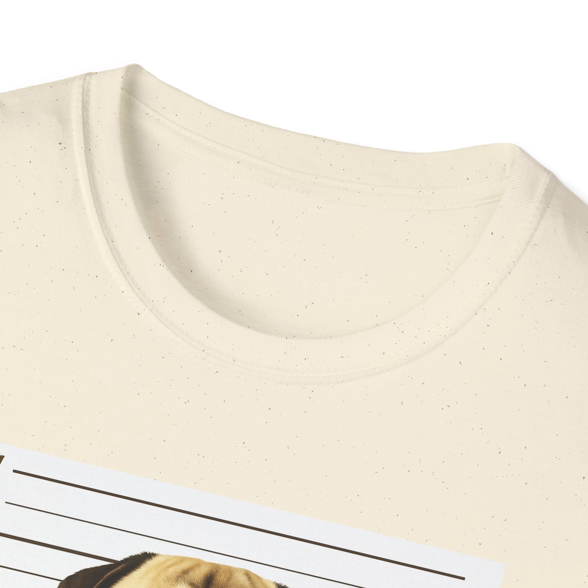 Pug Mugshot T-Shirt – “Personal Stalker I Will Follow You Wherever You Go (Bathroom Included)”