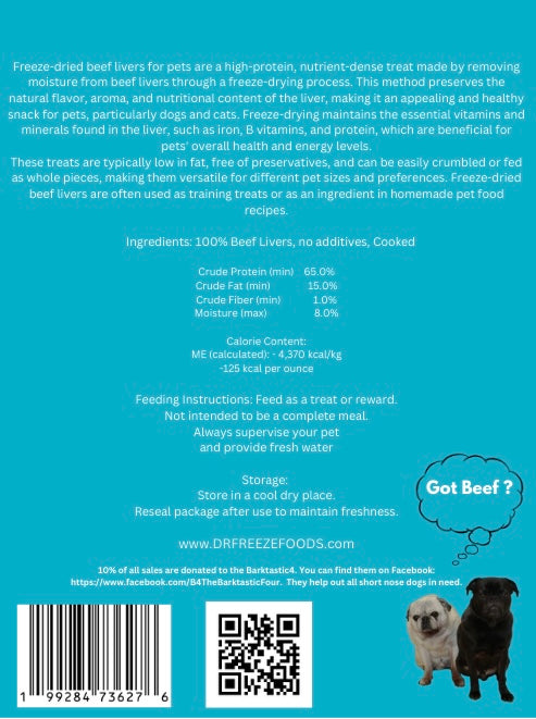 Freeze Dried Beef Liver Treats