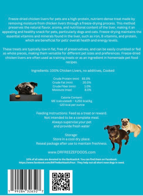Freeze Dried Chicken Liver Pet Treats