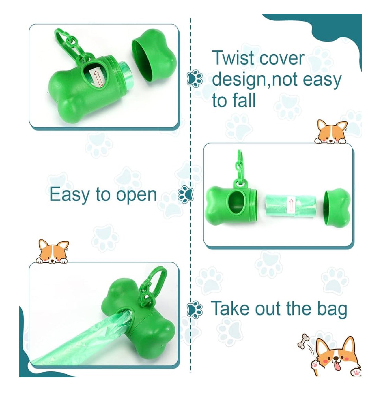Bone Shaped Dog Poop Bag Dispenser Dr Freeze Foods and Snacks