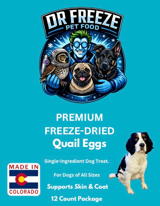 Freeze Dried Quail Eggs 12 ct package Dr Freeze Foods and Snacks