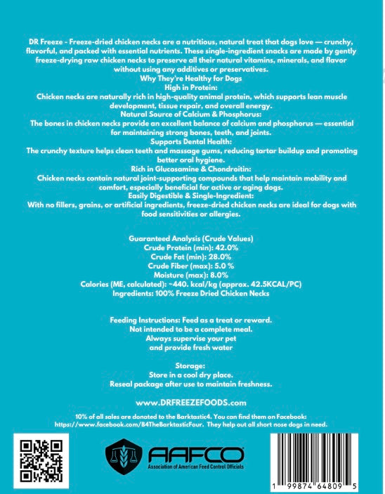 Freeze Dried Chicken Necks Dr Freeze Foods and Snacks