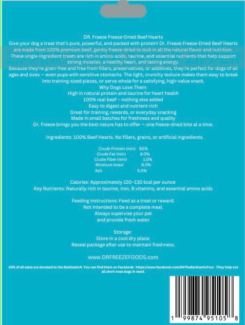 Freeze Dried Beef Heart Bites Dr Freeze Foods and Snacks