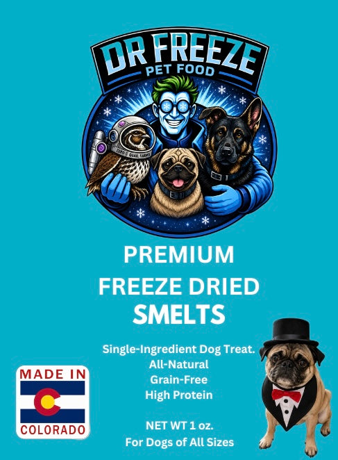 Freeze Dried Smelts 1oz bag Dr Freeze Foods and Snacks