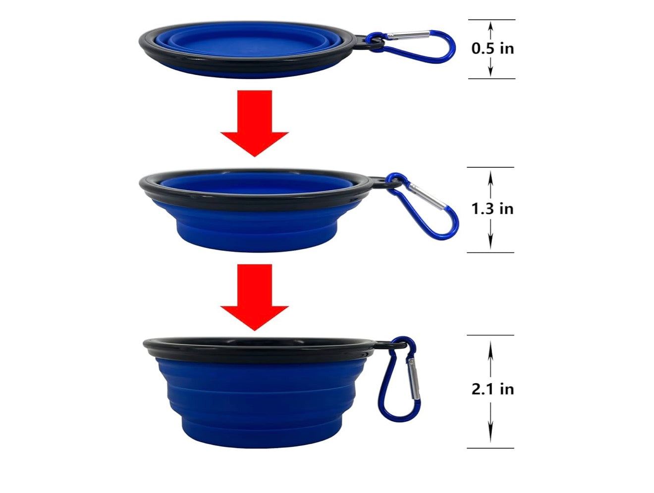 Collapsible Pet Water/Food Bowl Dr Freeze Foods and Snacks
