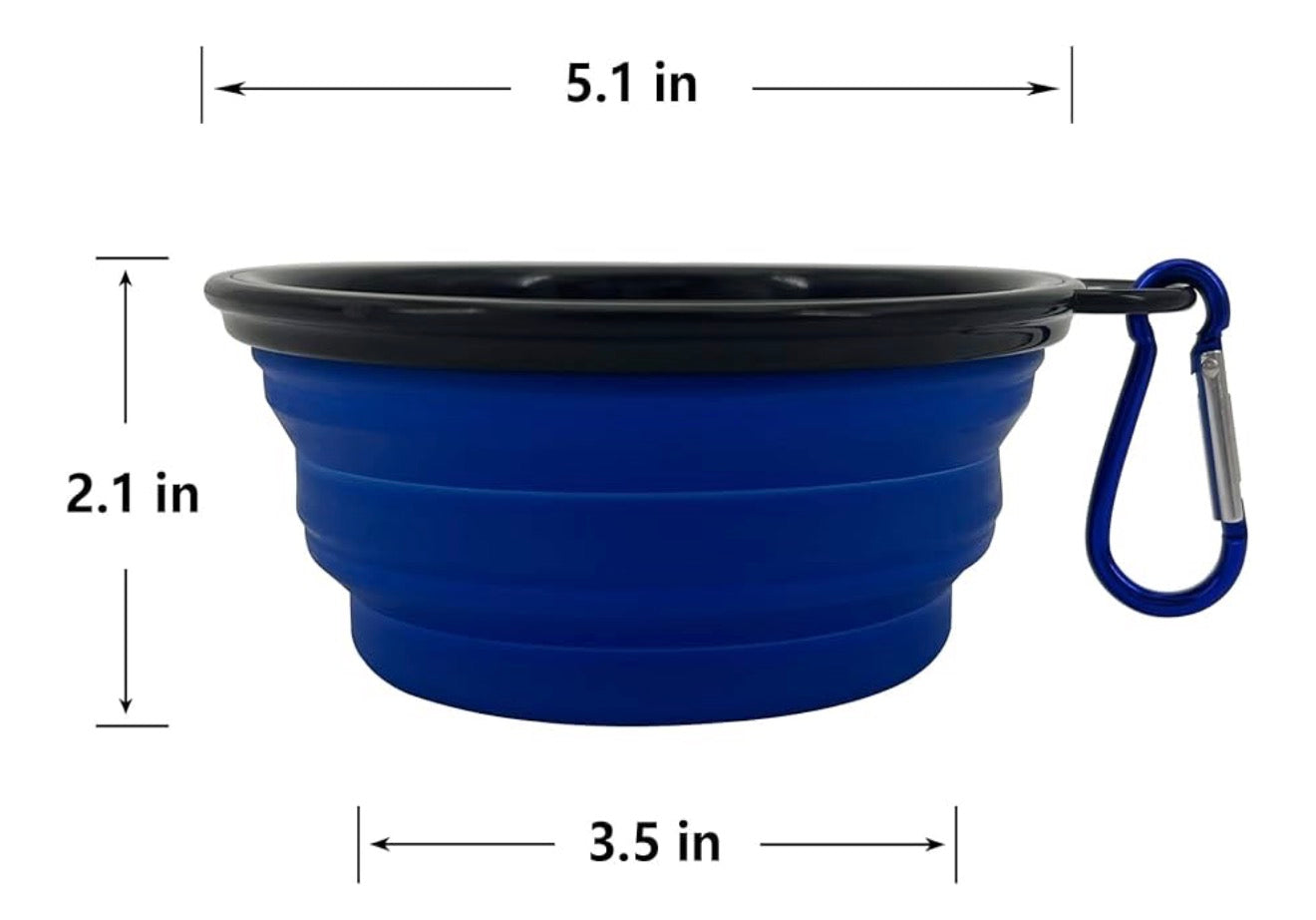 Collapsible Pet Water/Food Bowl Dr Freeze Foods and Snacks