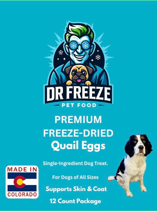 Freeze Dried Quail Eggs 12 ct package Dr Freeze Foods and Snacks