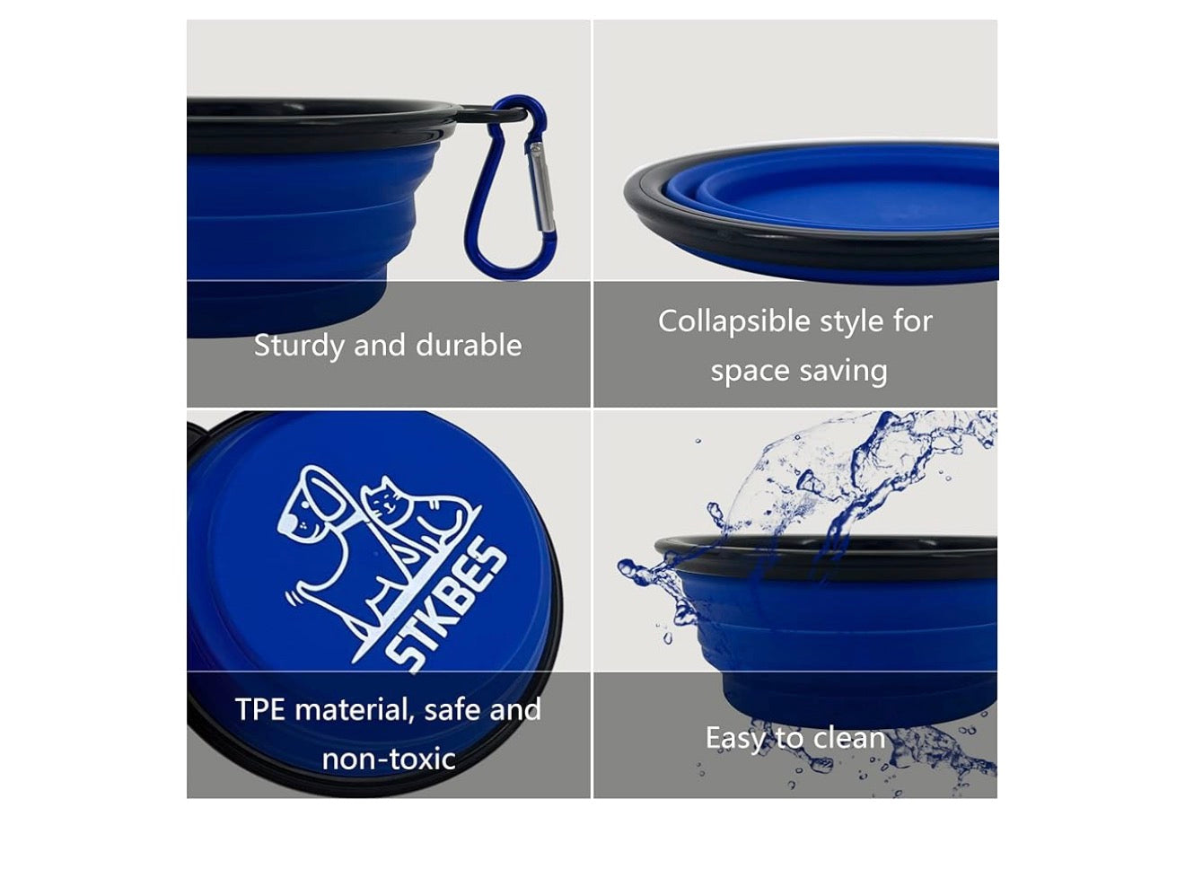 Collapsible Pet Water/Food Bowl Dr Freeze Foods and Snacks
