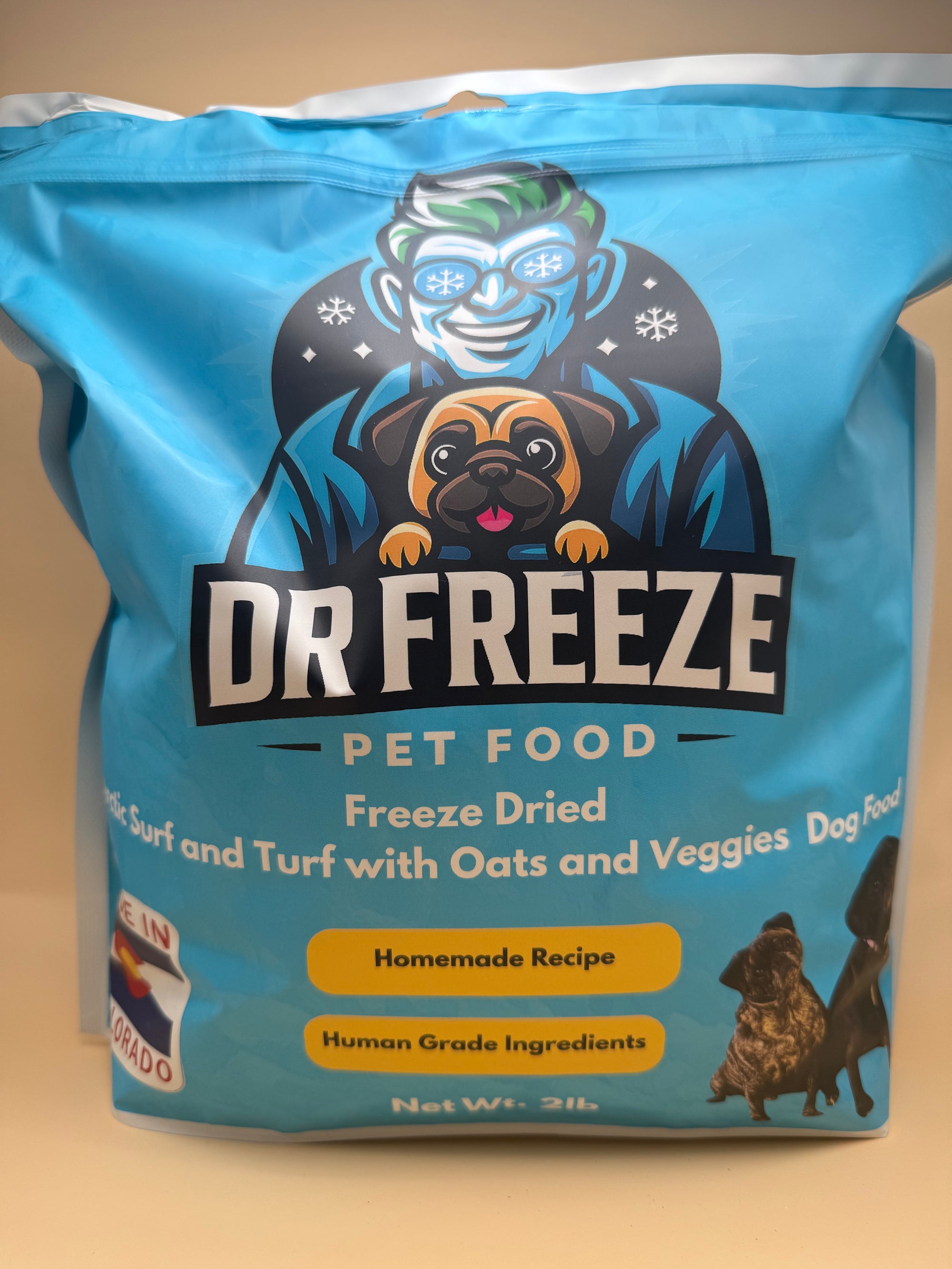 DR Freeze Surf and Turf Dog Food 2lb bag Dr Freeze Foods and Snacks