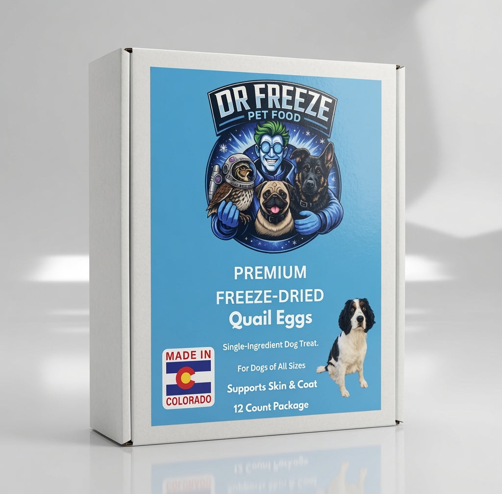 Freeze Dried Quail Eggs 12 ct package Dr Freeze Foods and Snacks