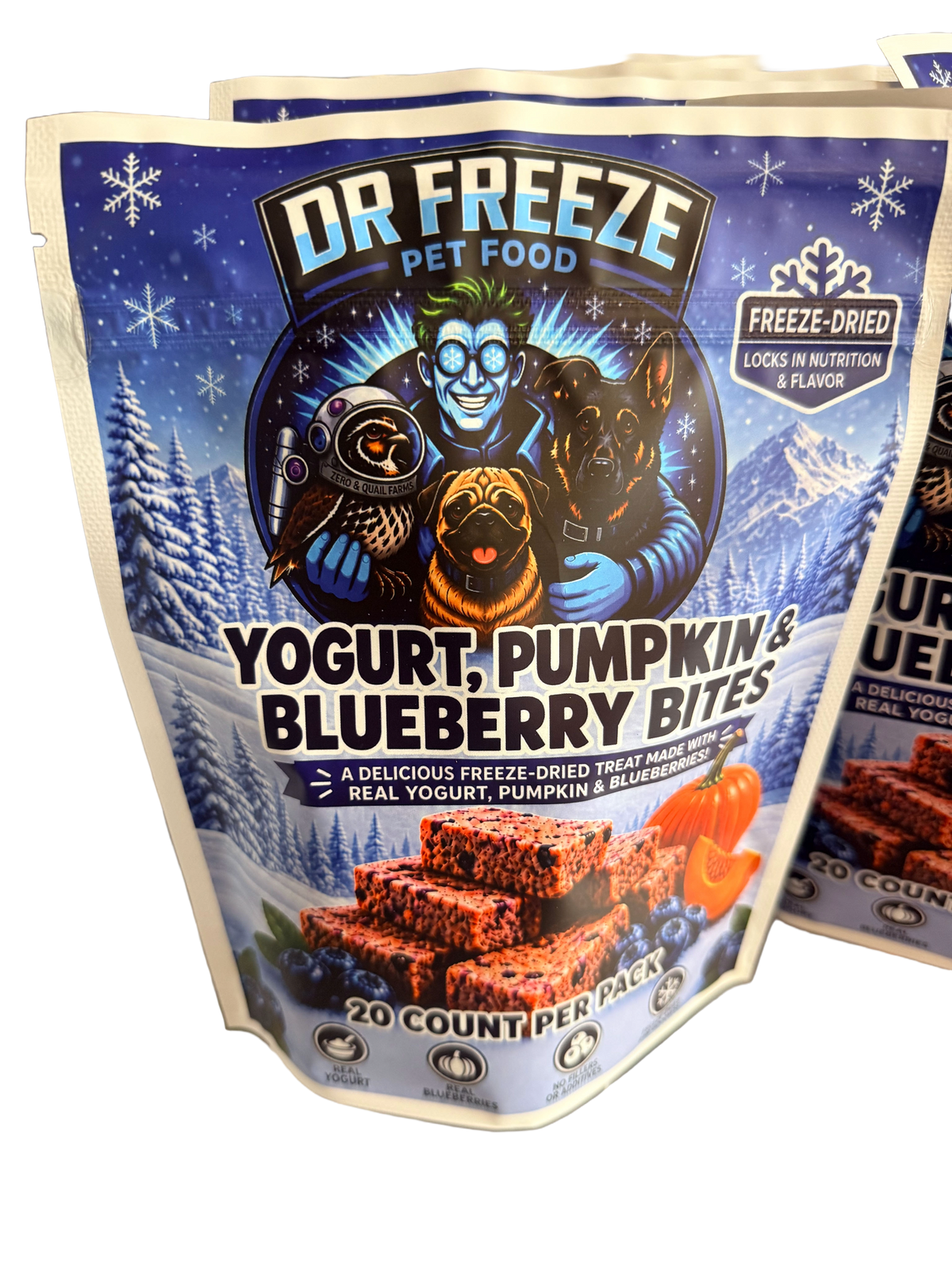 DR Freeze Yogurt Pumpkin Blueberry Bites Dr Freeze Foods and Snacks