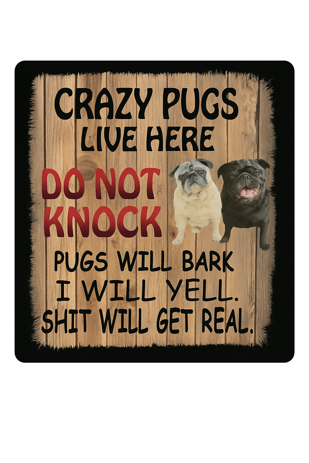 " Crazy (breed of dog) lives here…- 10"x14" Metal Sign (Any Dog Breed) Dr Freeze Foods and Snacks