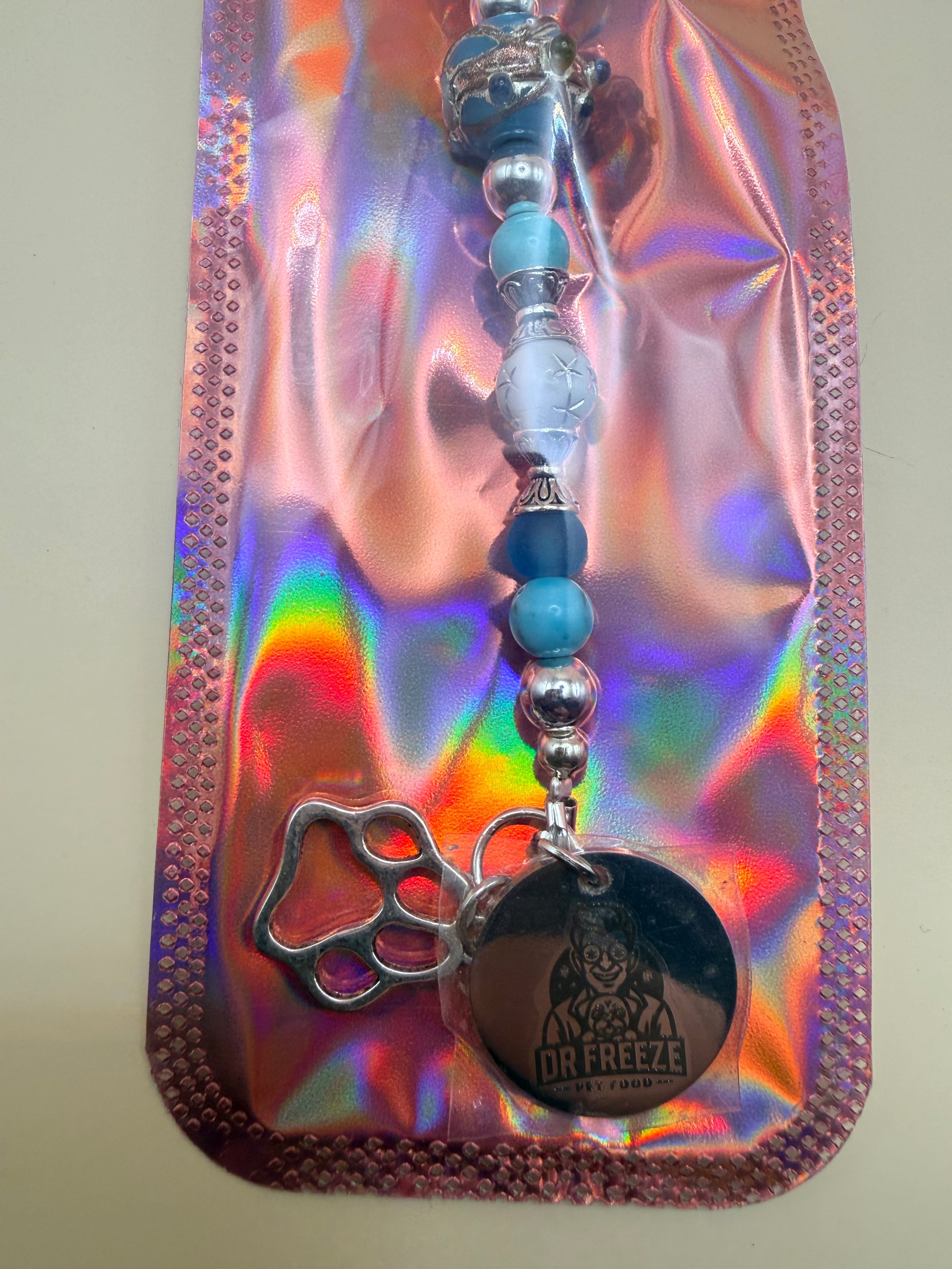 DR Freeze Logo Charm Key Chain Dr Freeze Foods and Snacks