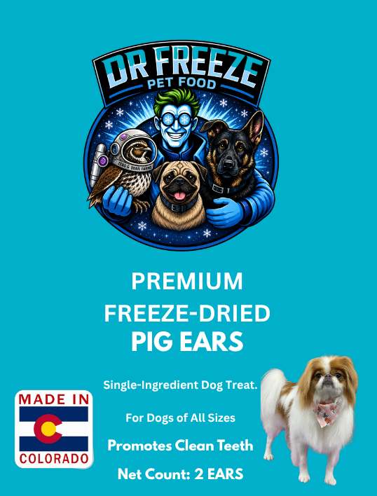 DR Freeze - Freeze Dried PIG EARS (2Count Pack) Dr Freeze Foods and Snacks