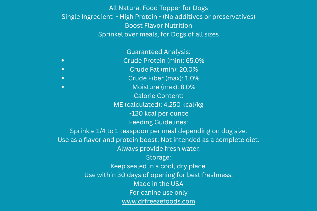 Liver Sprinkles - Food Enhancer. Two flavors. Beef and Chicken